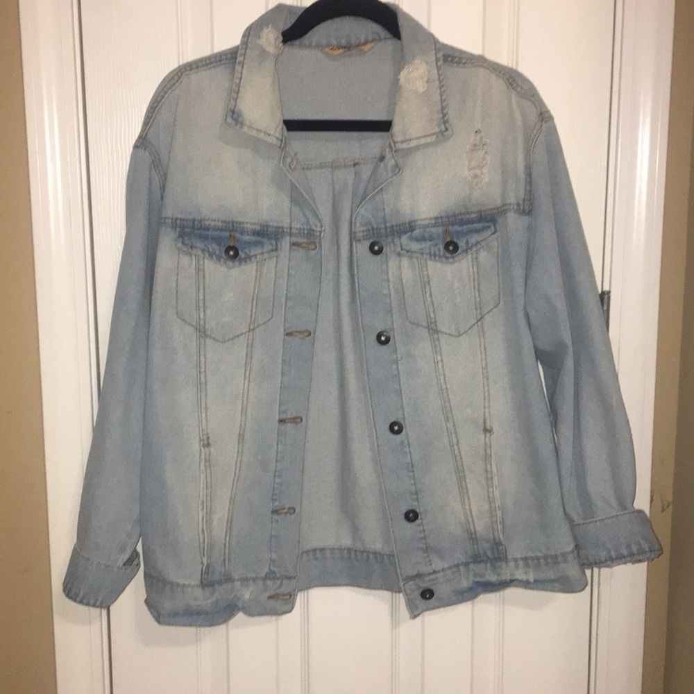 Light wash jean jacket